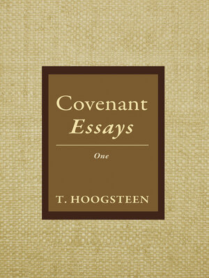 cover image of Covenant Essays
